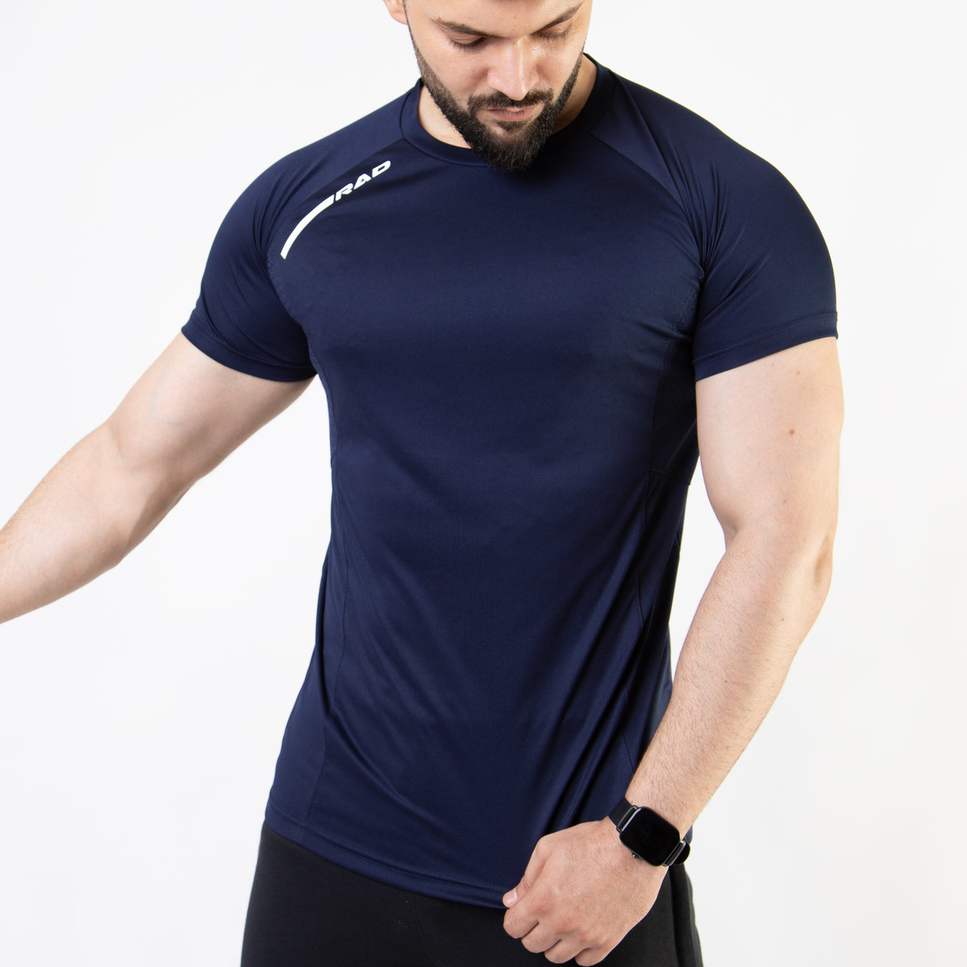 Navy Air-O Series T-Shirt with Ventilated Mesh Panels