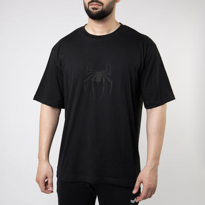 Spider-M Black Oversize T-Shirt