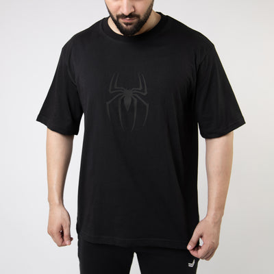 Spider-M Black Oversize T-Shirt