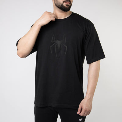 Spider-M Black Oversize T-Shirt