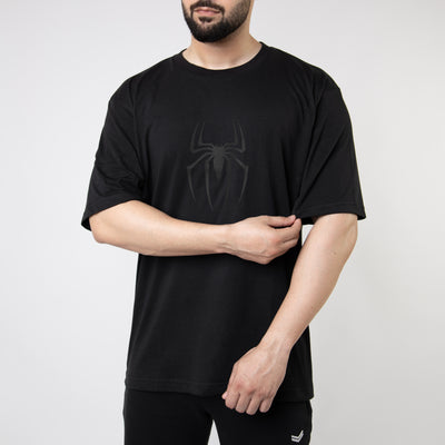 Spider-M Black Oversize T-Shirt