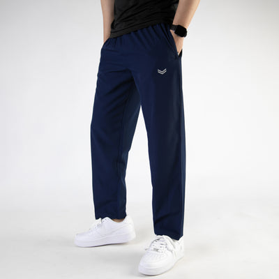 Navy Premium Micro Relaxed Fit Trousers