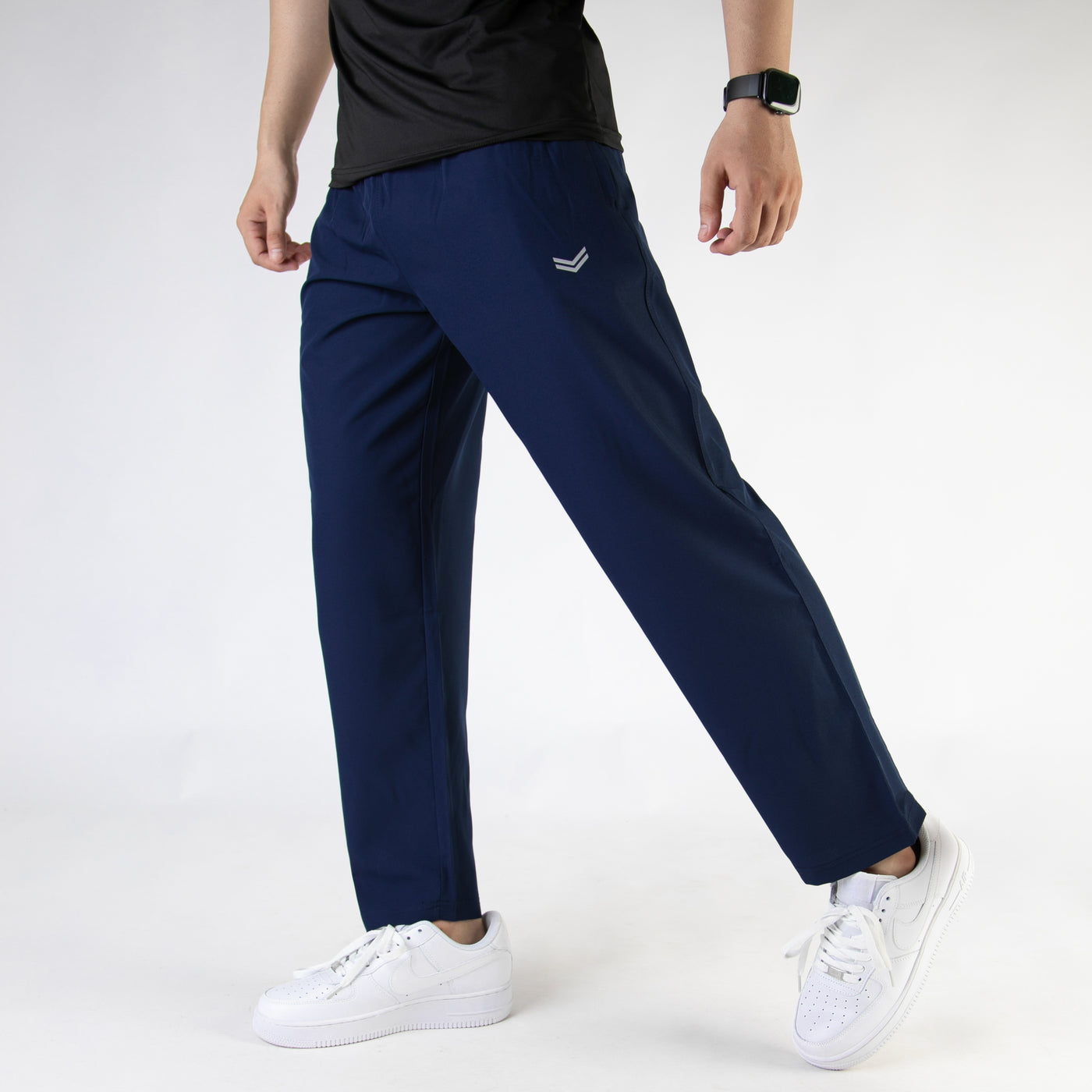 Navy Premium Micro Relaxed Fit Trousers