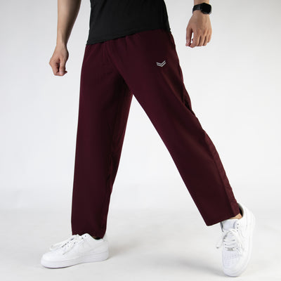 Maroon Premium Micro Relaxed Fit Trousers