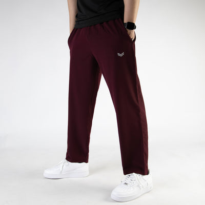 Maroon Premium Micro Relaxed Fit Trousers