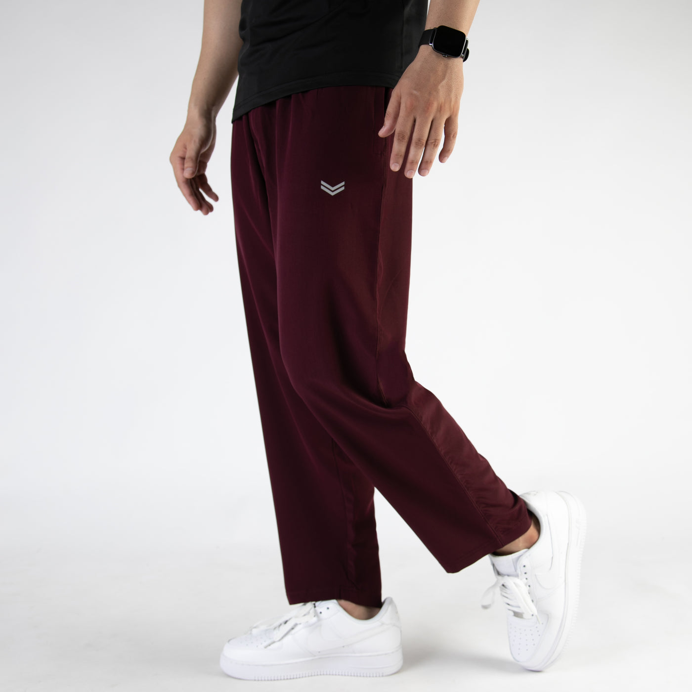 Maroon Premium Micro Relaxed Fit Trousers