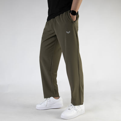 Olive Premium Micro Relaxed Fit Trousers