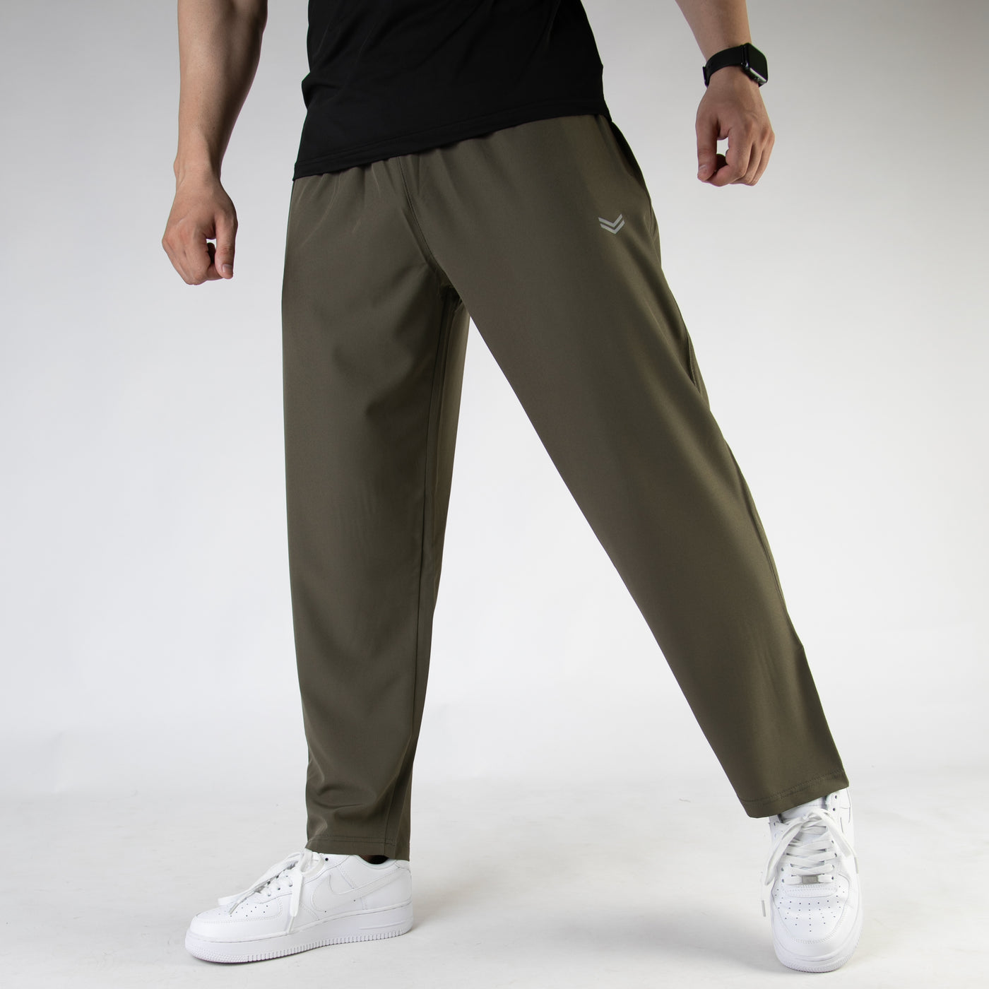 Olive Premium Micro Relaxed Fit Trousers