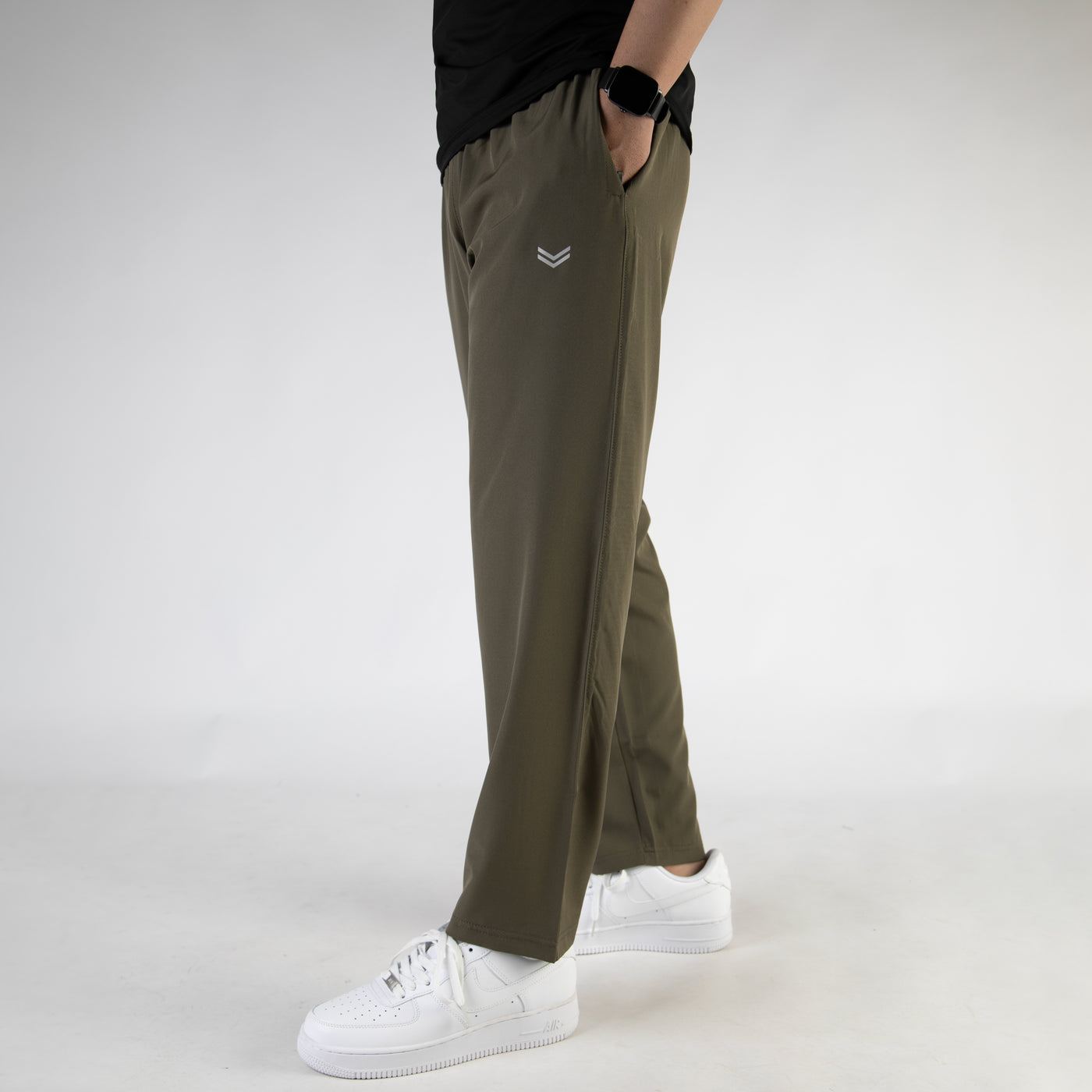 Olive Premium Micro Relaxed Fit Trousers