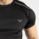Black Mesh Quick Dry T-Shirt with Shoulder Reflectors