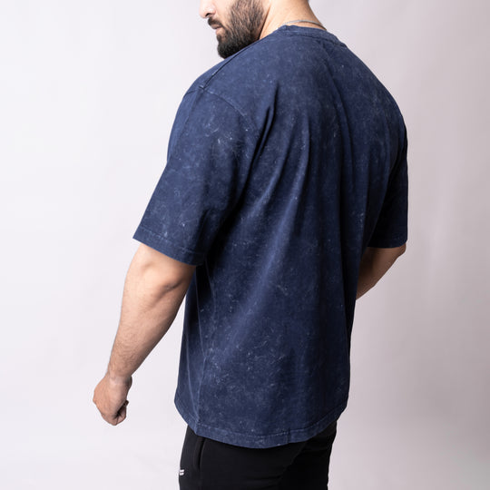 Acid Wash Navy Oversize Tee