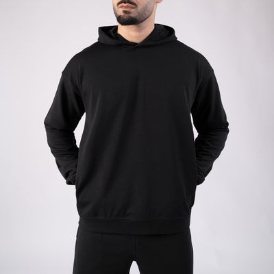 Black Euphoric Oversize Hoodie