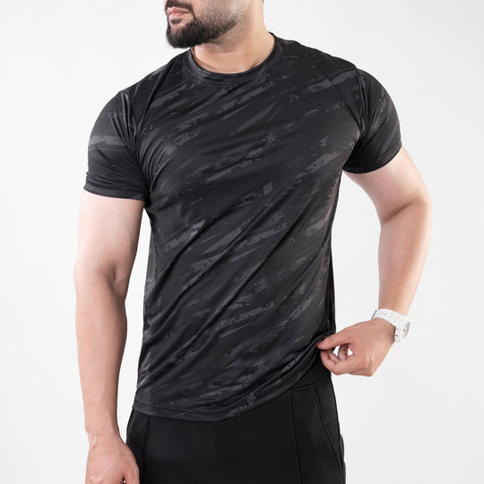 Black Camo Hyper-Tech Mesh Performance T-Shirt