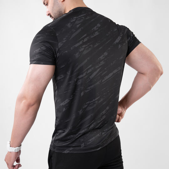 Black Camo Hyper-Tech Mesh Performance T-Shirt