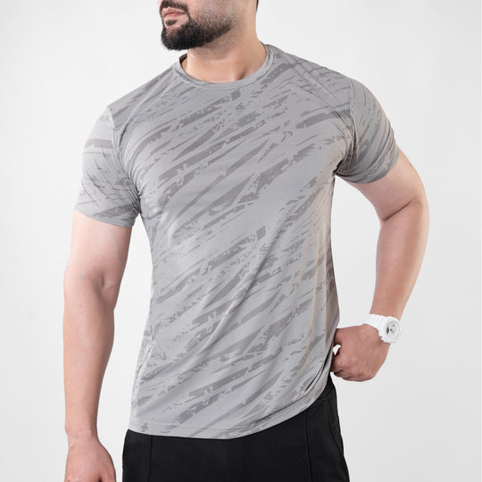 Gray Camo Hyper-Tech Mesh Performance T-Shirt