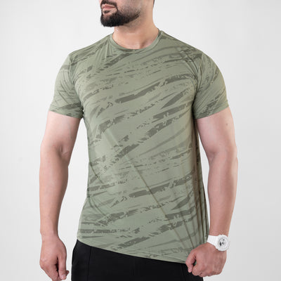 Sage Green Camo Hyper-Tech Mesh Performance T-Shirt