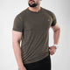 Olive Textured Flow Mesh Performance T-Shirt