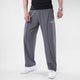 Gray Micro Baggy Fit Trousers with Black Arc Piping