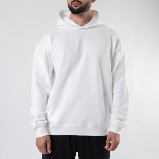 White Realistic Oversize Hoodie