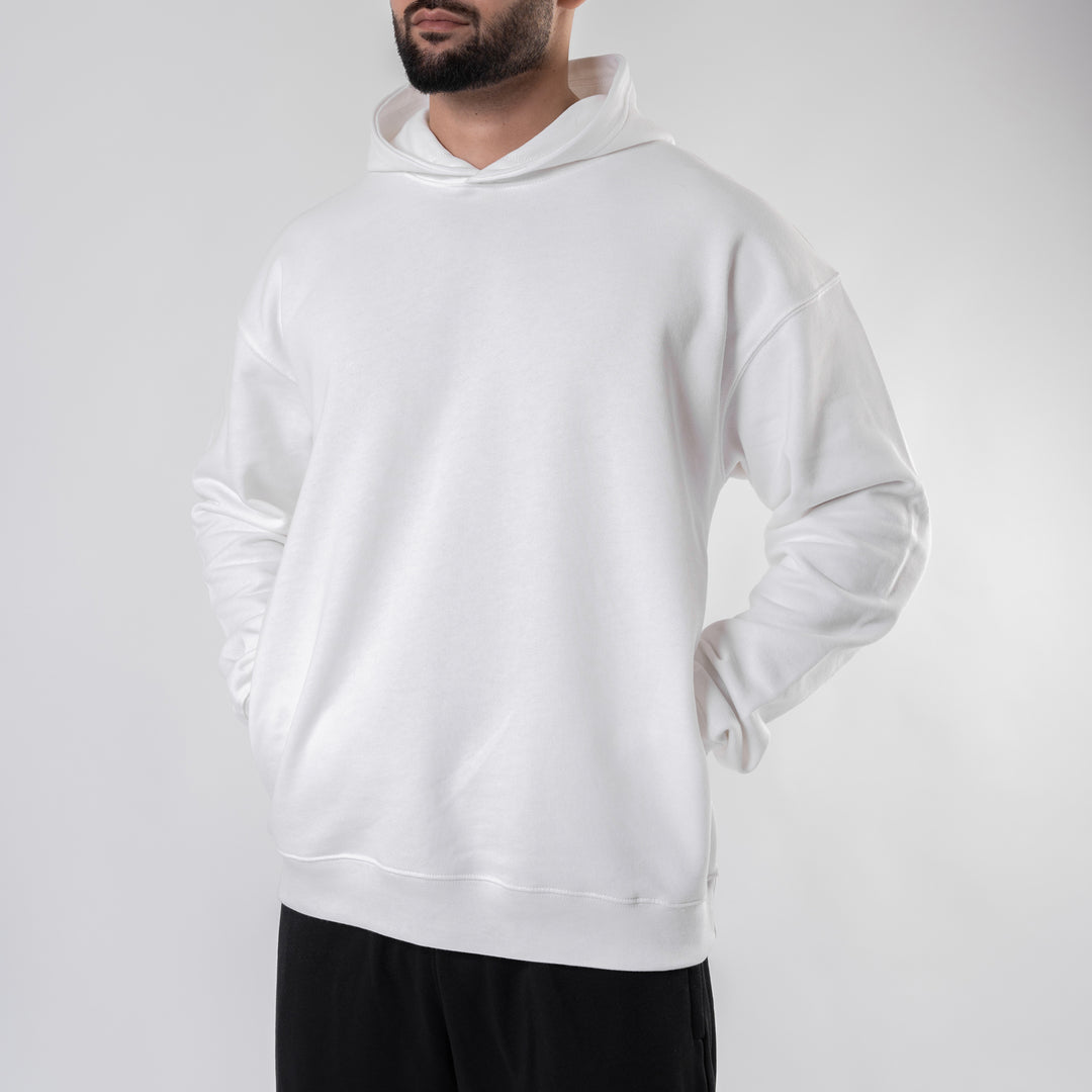 White Realistic Oversize Hoodie