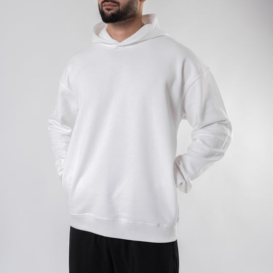 White Realistic Oversize Hoodie