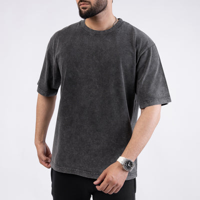 Acid Wash Gray Oversize Tee