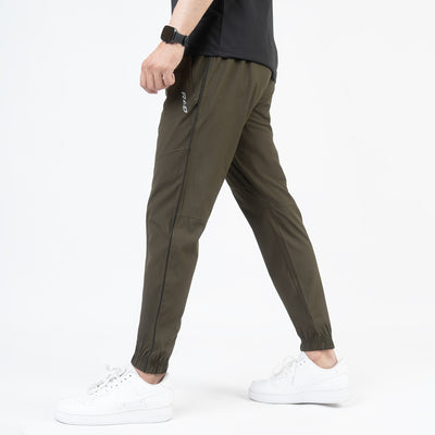 Olive with Black Piping Premium Micro Stretch Tech Pants