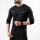 Premium black Lycra Full Sleeves T-Shirt with 4-Way Stretch