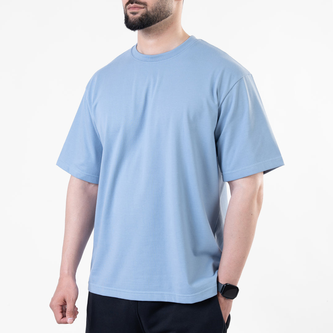 Sky Blue Blank Oversize T-Shirt