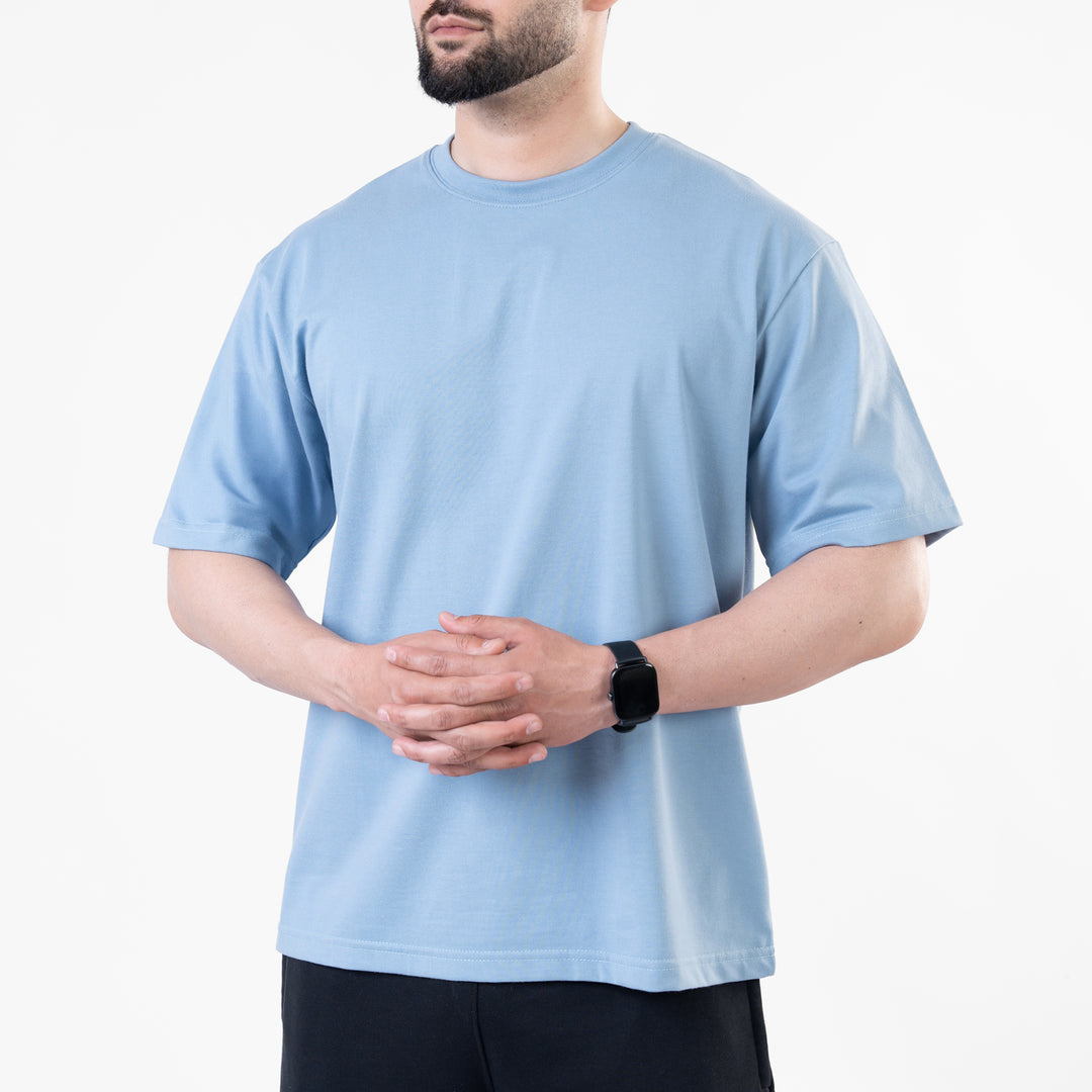 Sky Blue Blank Oversize T-Shirt