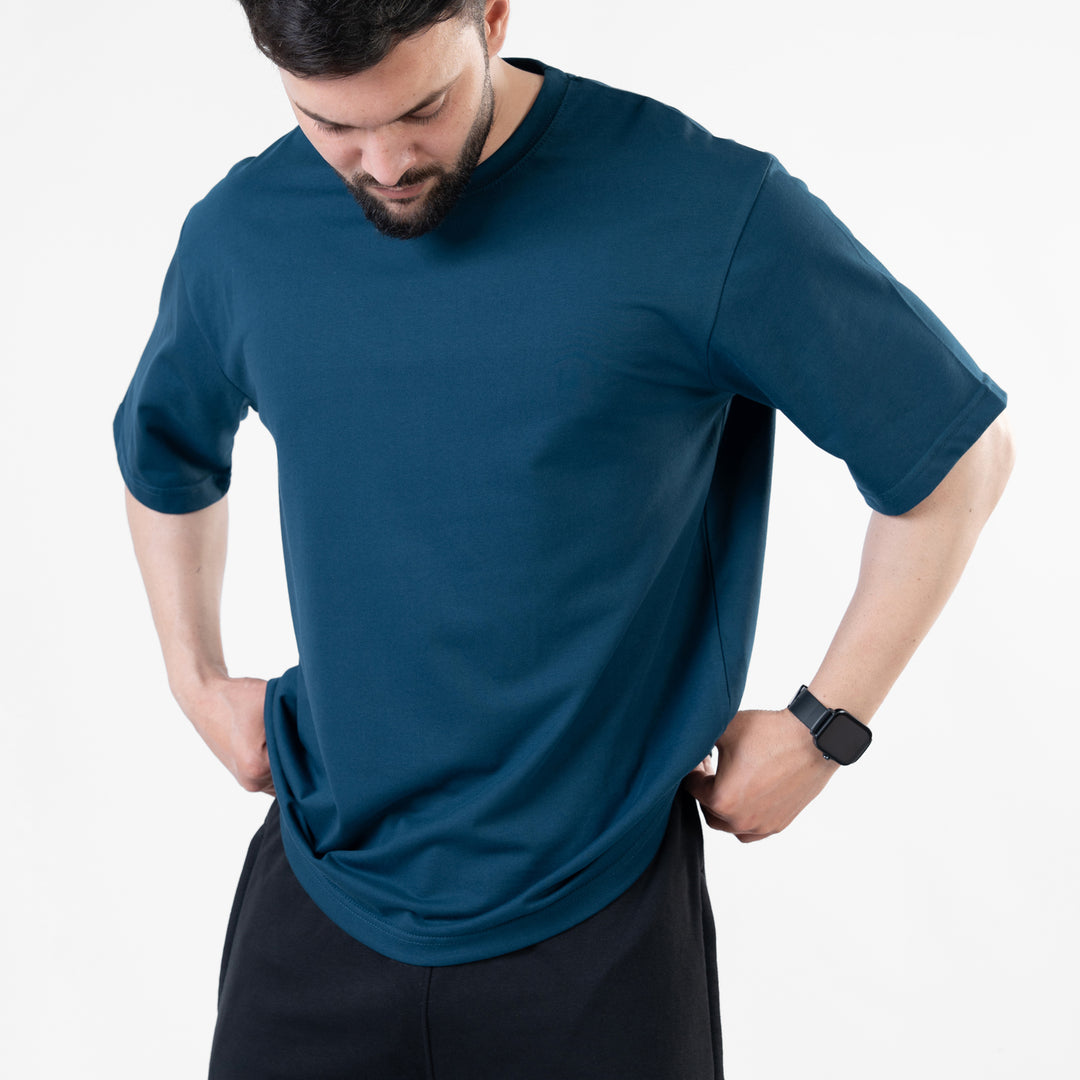 Teal Blank Oversize T-Shirt