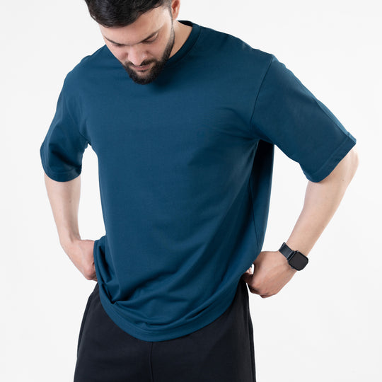Teal Blank Oversize T-Shirt