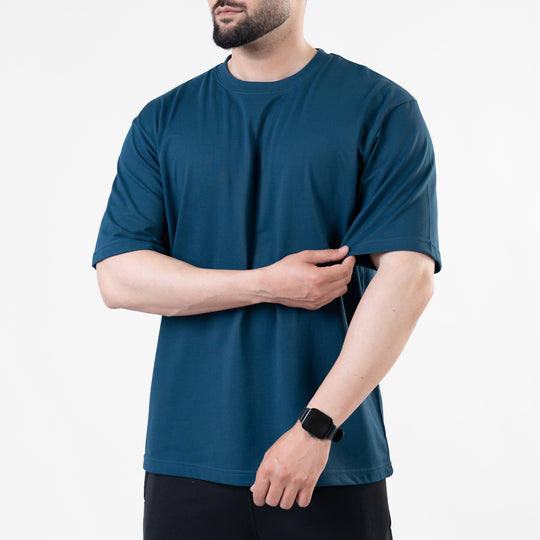 Teal Blank Oversize T-Shirt