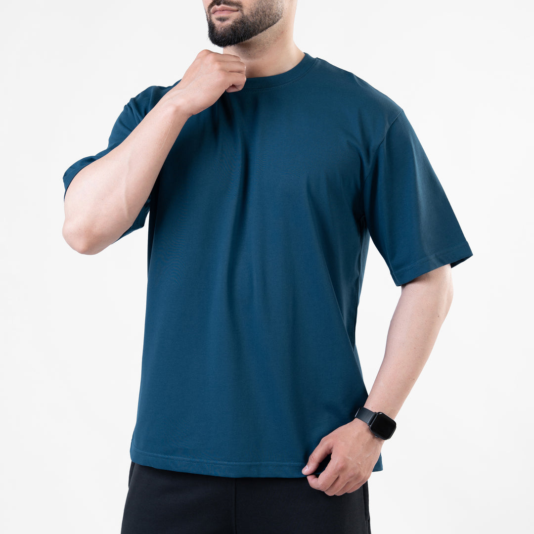 Teal Blank Oversize T-Shirt