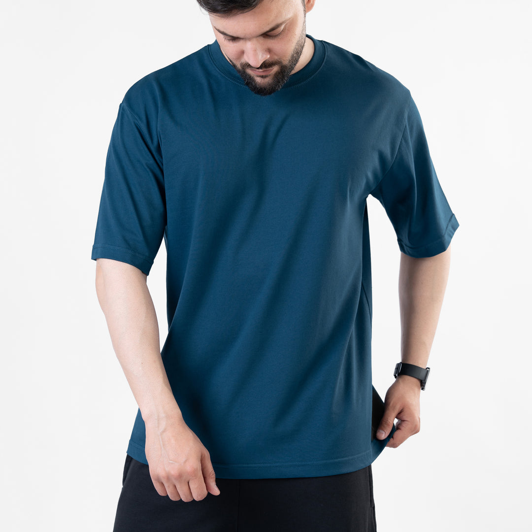 Teal Blank Oversize T-Shirt