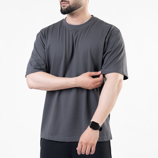 Gray Blank Oversize T-Shirt