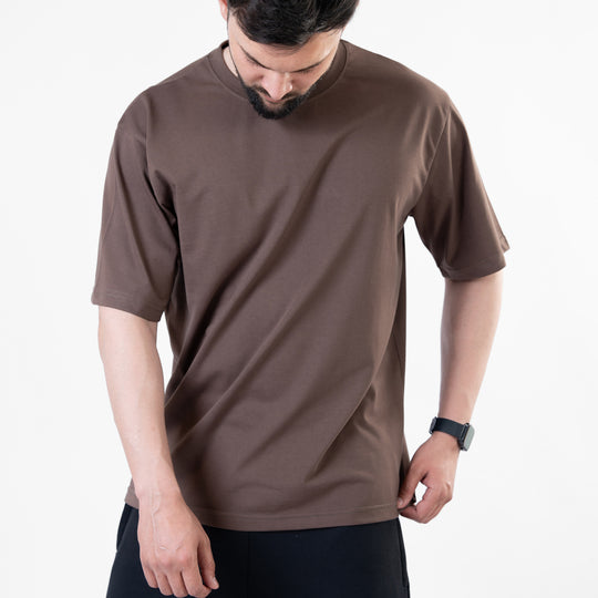 Brown Blank Oversize T-Shirt