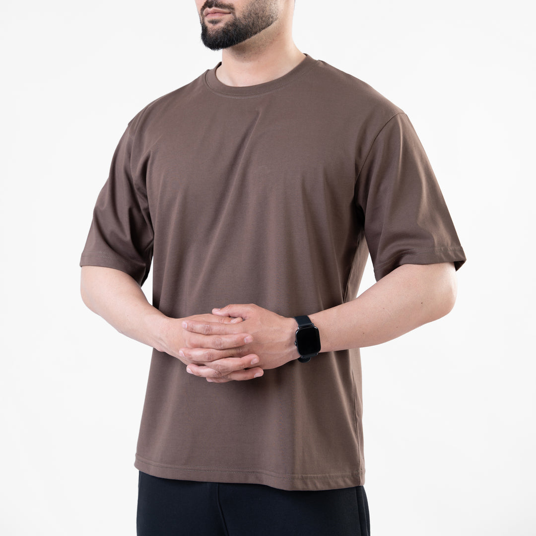 Brown Blank Oversize T-Shirt