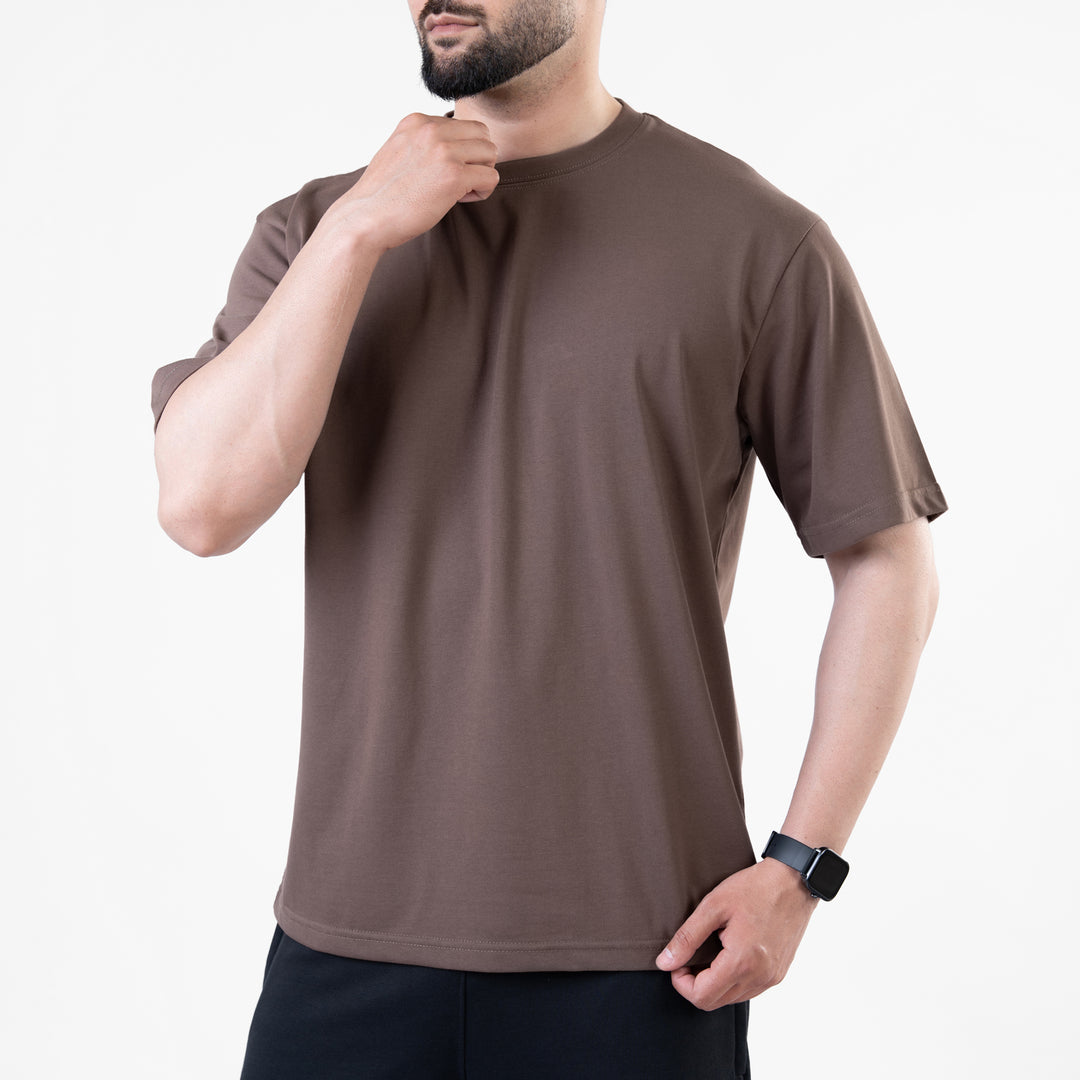 Brown Blank Oversize T-Shirt