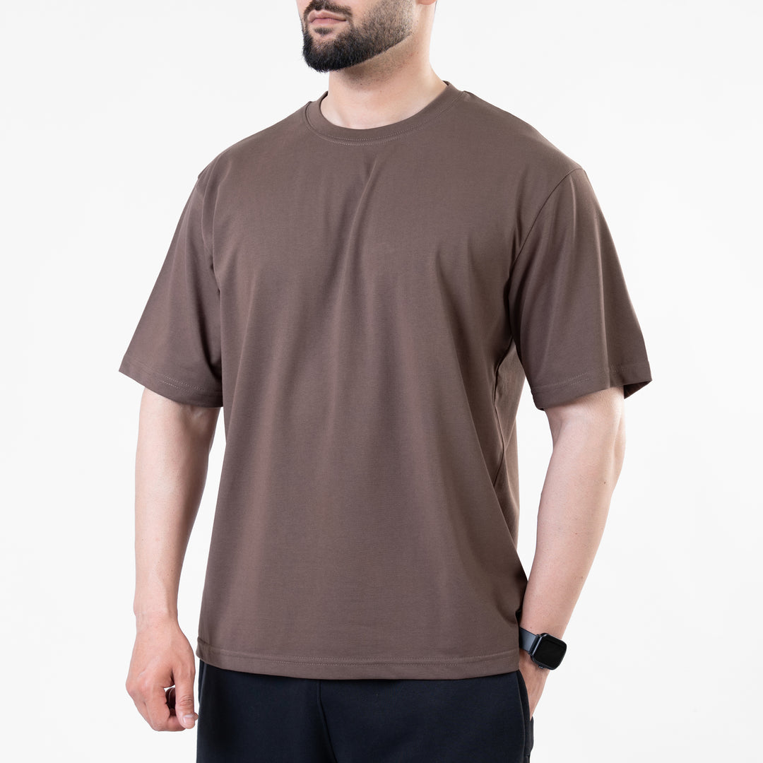 Brown Blank Oversize T-Shirt
