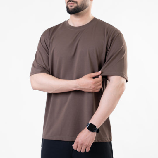 Brown Blank Oversize T-Shirt