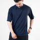 Navy Oversize T-Shirt with V-Notch in Contrast Detailing
