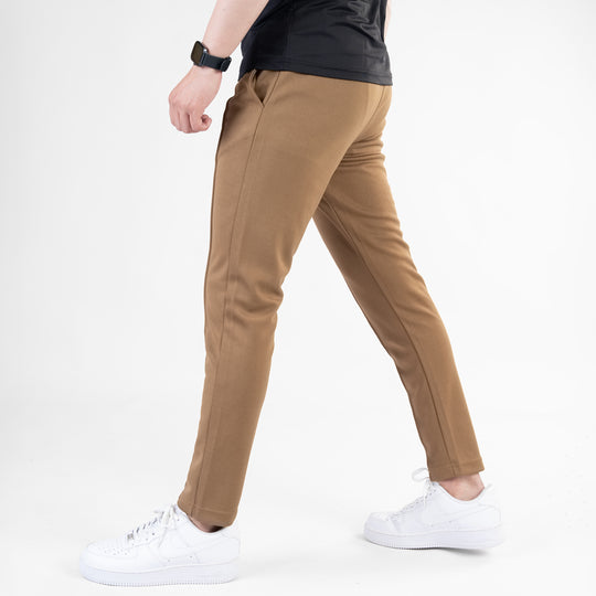 Mustard Fitted Front Stitch Pants