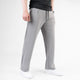 Silver Gray Loose Fit Pleated Trousers