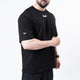 Black Rad Logo Double Printed Oversize T-Shirt