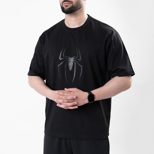 Spider-M Black Oversize T-Shirt