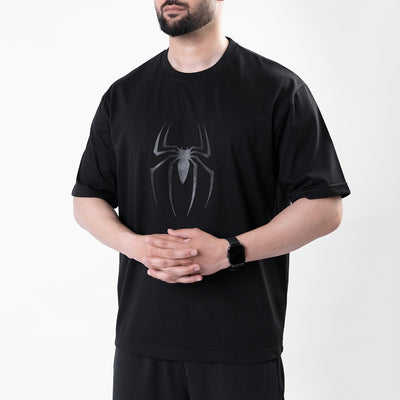 Spider-M Black Oversize T-Shirt