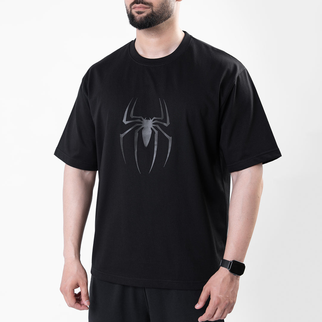 Spider-M Black Oversize T-Shirt