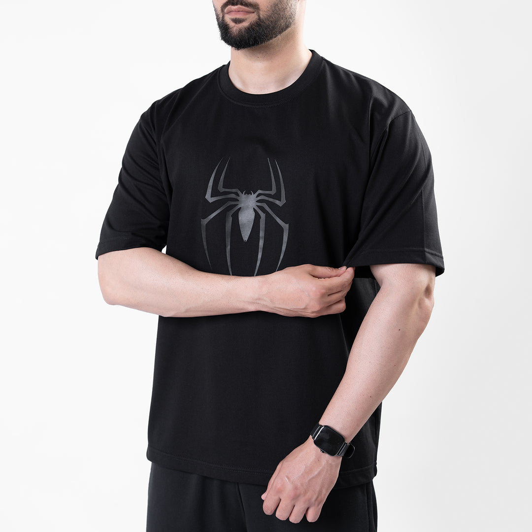 Spider-M Black Oversize T-Shirt