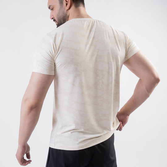 Offwhite Perforated 4-Way Stretch Texture Camo T-Shirt